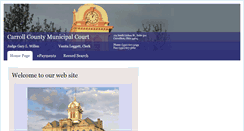 Desktop Screenshot of carrollcountycourt.org